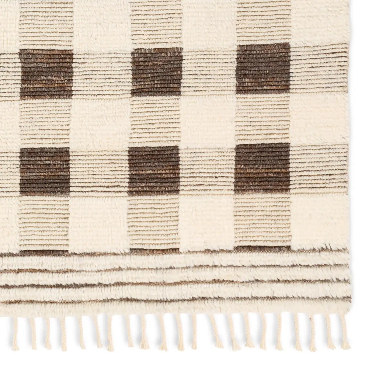 Desouk DSK02 Ivory/Brown Rug