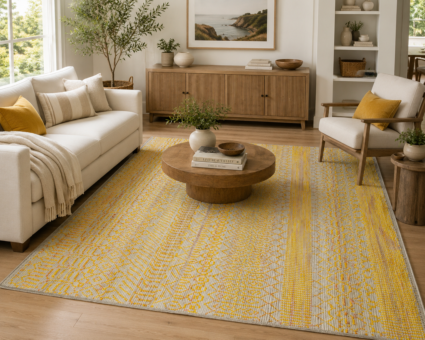 Durva RH-AC-25 AG Gold Rug