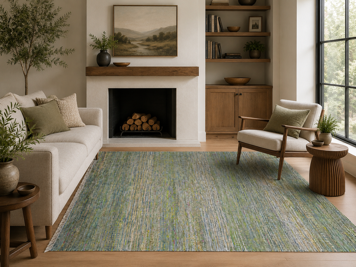 Durva RH-SC-80 C Green Rug