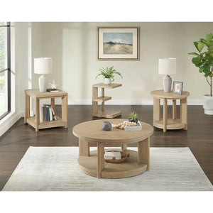 Pacific Grove Round Accent Table Sand Dune
