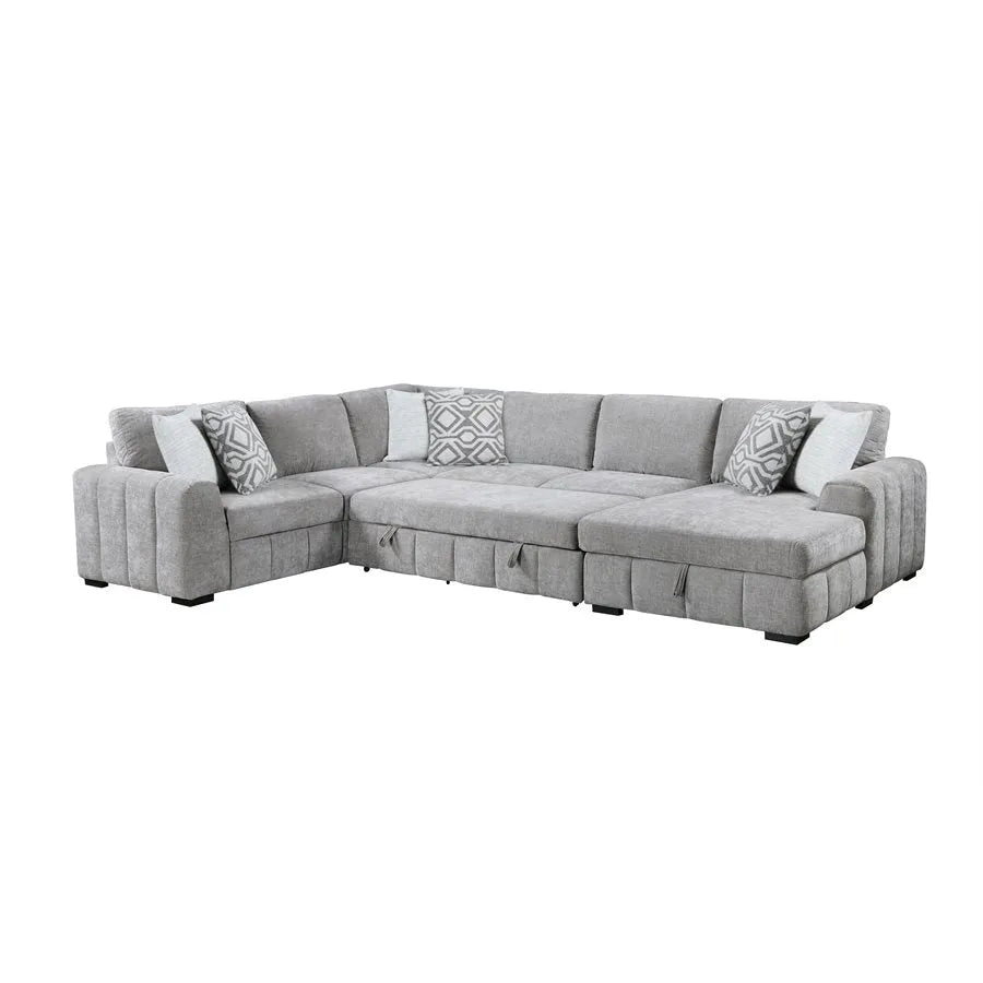 Ritchie Pop-Up Sleeper Sectional Pewter