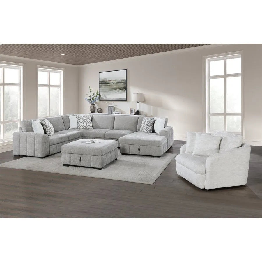 Ritchie Pop-Up Sleeper Sectional Pewter