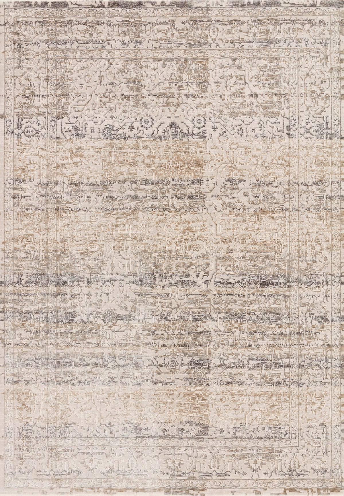 Homage Rug Homage HOM-02 Beige Grey Rug- Rectangle 3'9