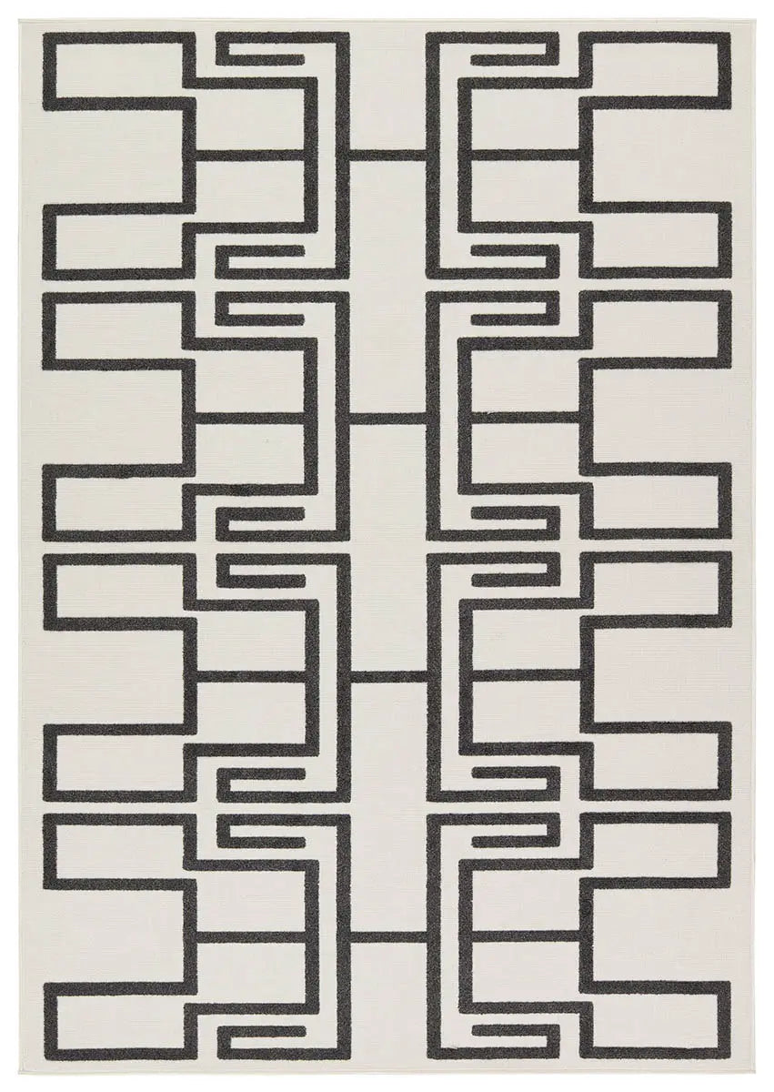 Kysa KYS04 Beige/Dark Brown Rug