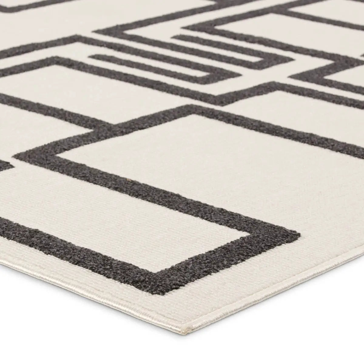 Kysa KYS04 Beige/Dark Brown Rug