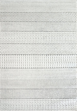 Lotus 8140-190 Ivory/Grey Rug