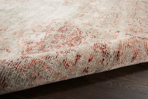 Lucent LCN07 Silver/Red Rug