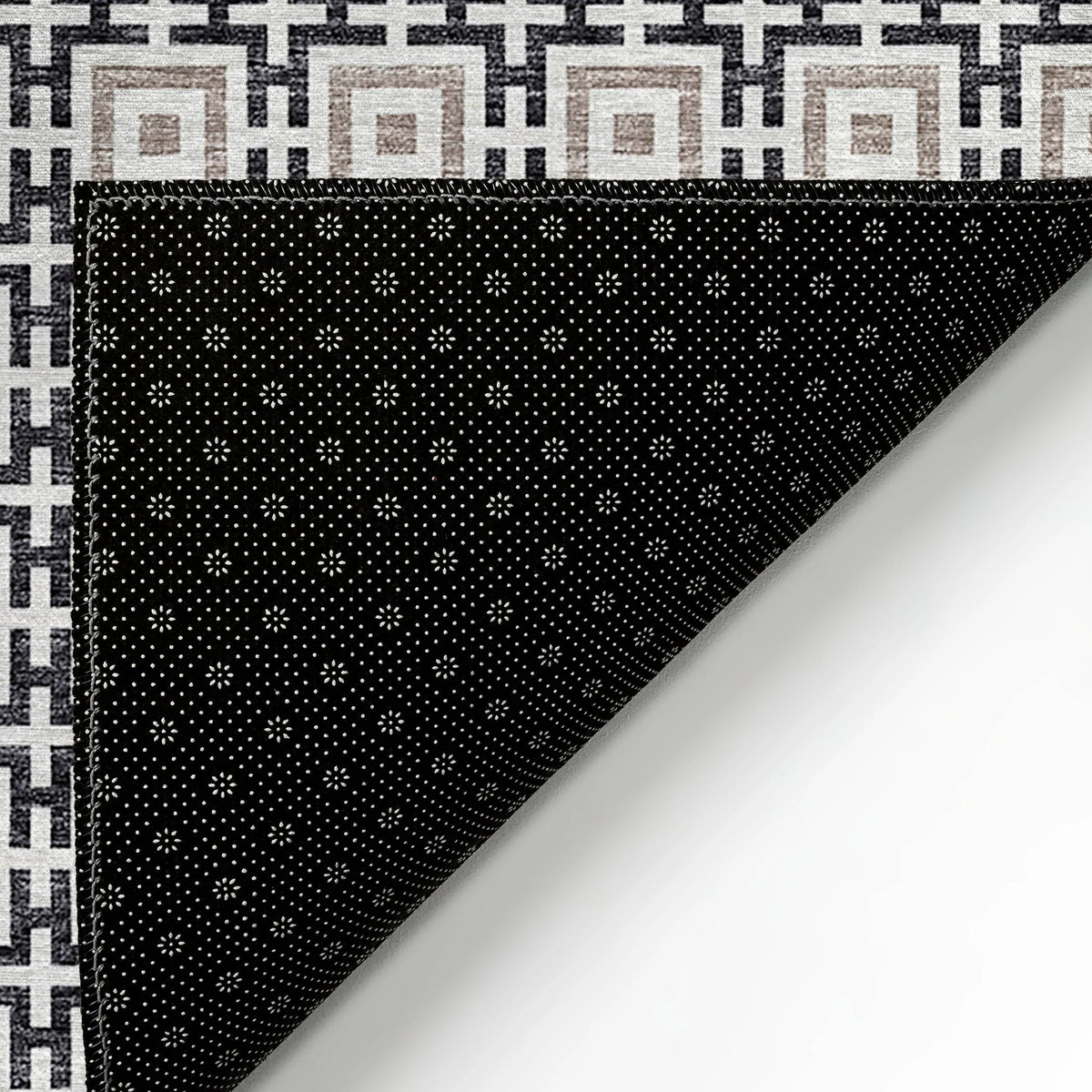 Marlo MO1 Black Rug - Rug & Home