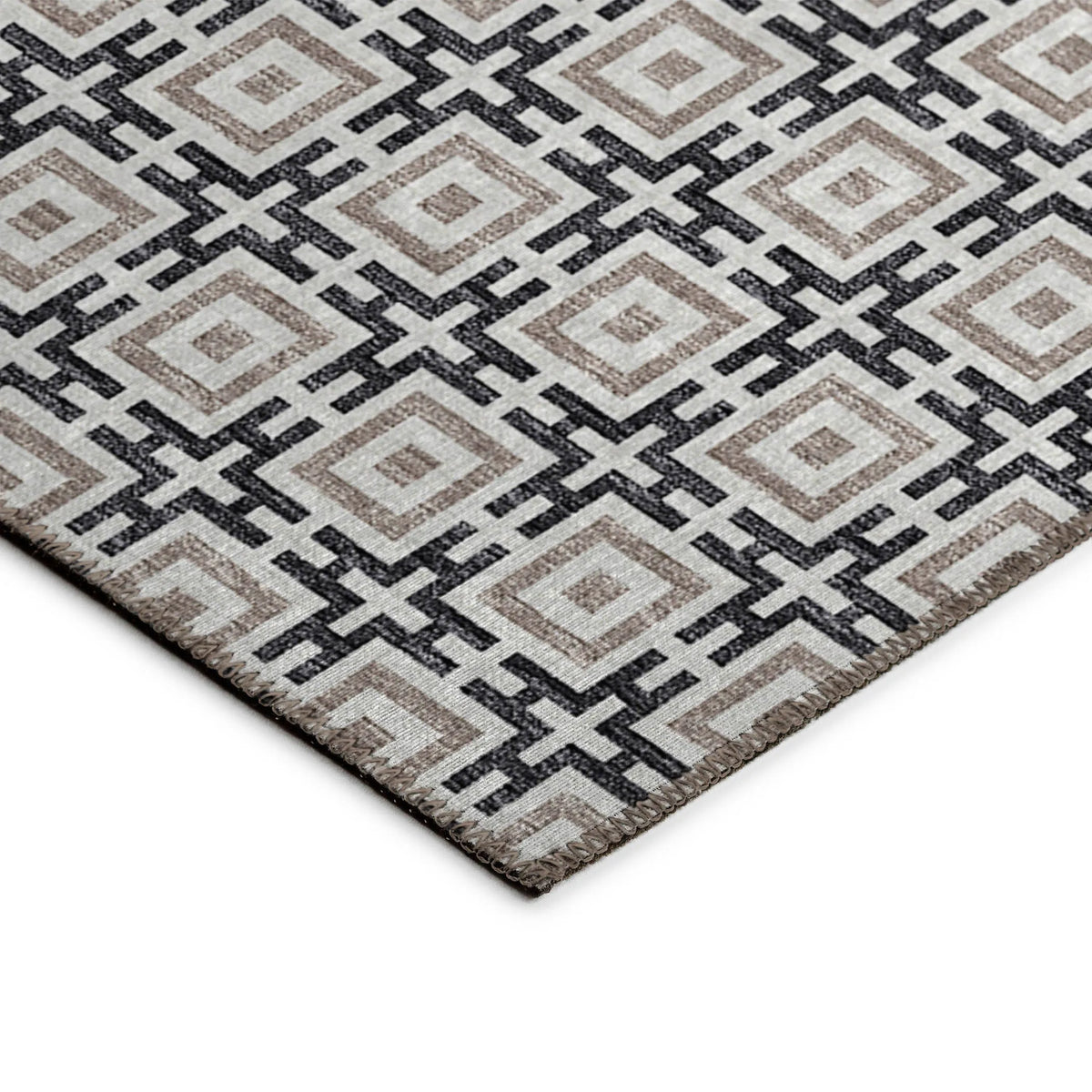 Marlo MO1 Black Rug - Rug & Home