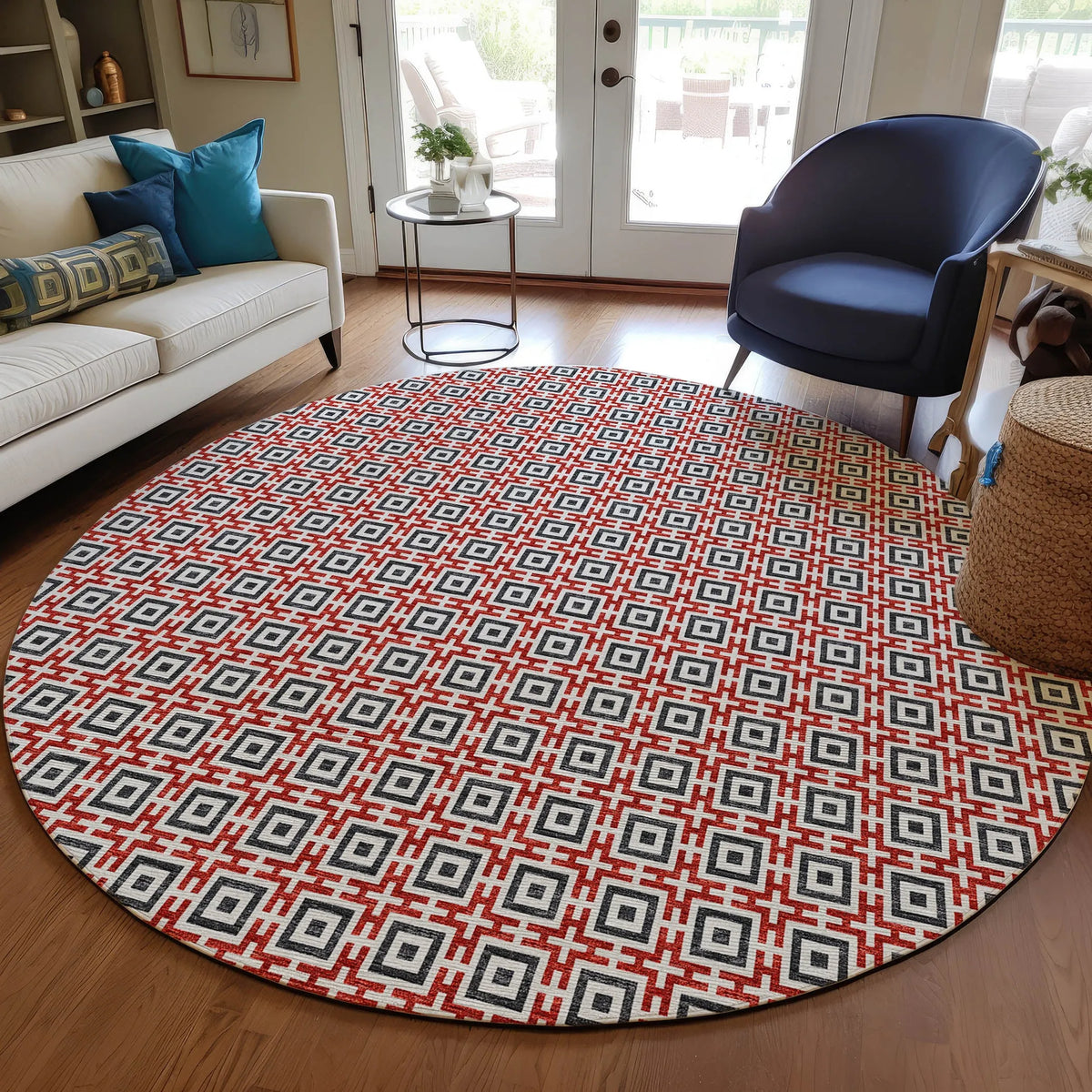 Marlo MO1 Red Rug - Rug & Home