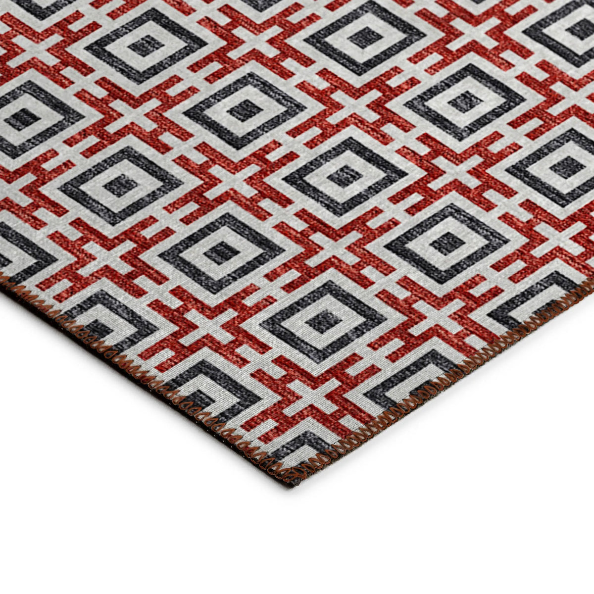 Marlo MO1 Red Rug - Rug & Home