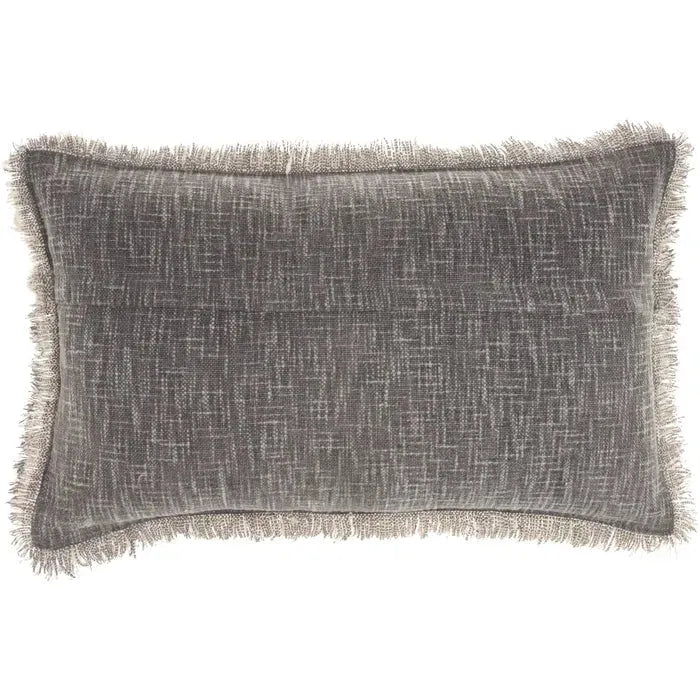 57 Grand by Nicole Curtis ZH017 Charcoal Pillow