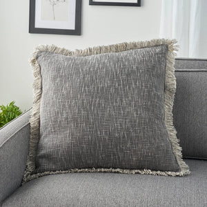 57 Grand by Nicole Curtis ZH017 Charcoal Pillow
