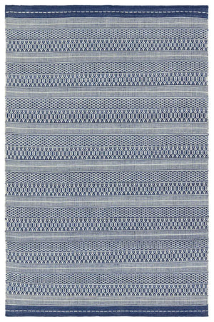 Penrose PNR06 Blue/White Rug
