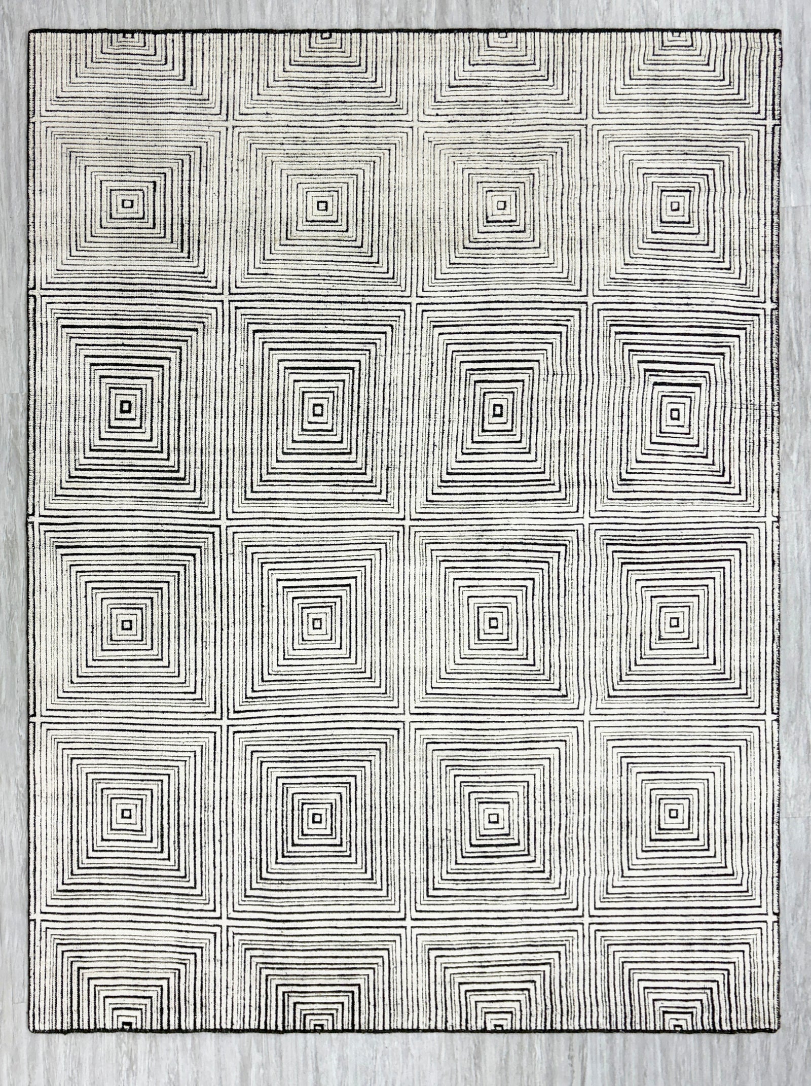 Riley RH-RILEY-101 Ivory Charcoal Rug