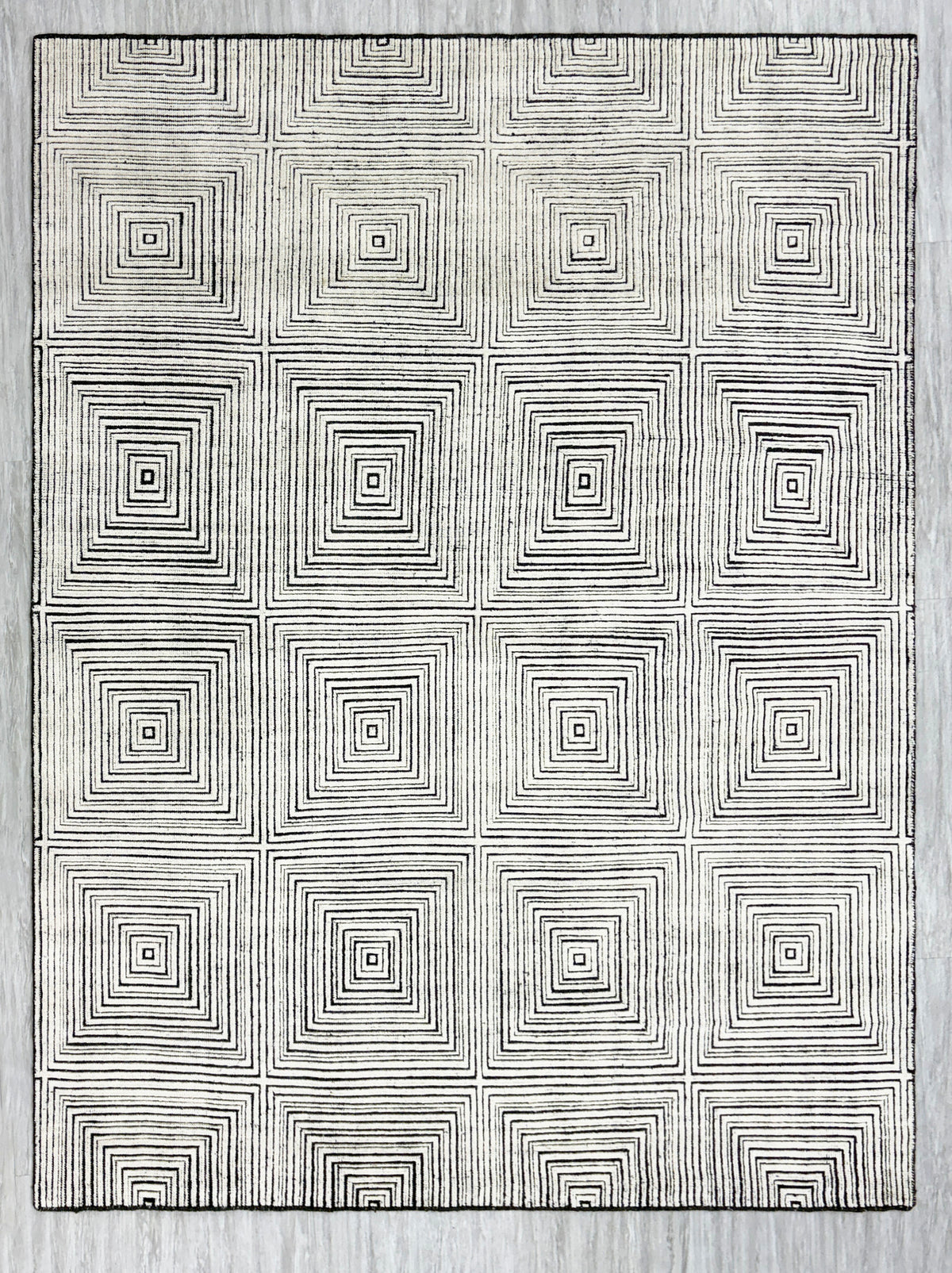 Riley RH-RILEY-101 Ivory Charcoal Rug