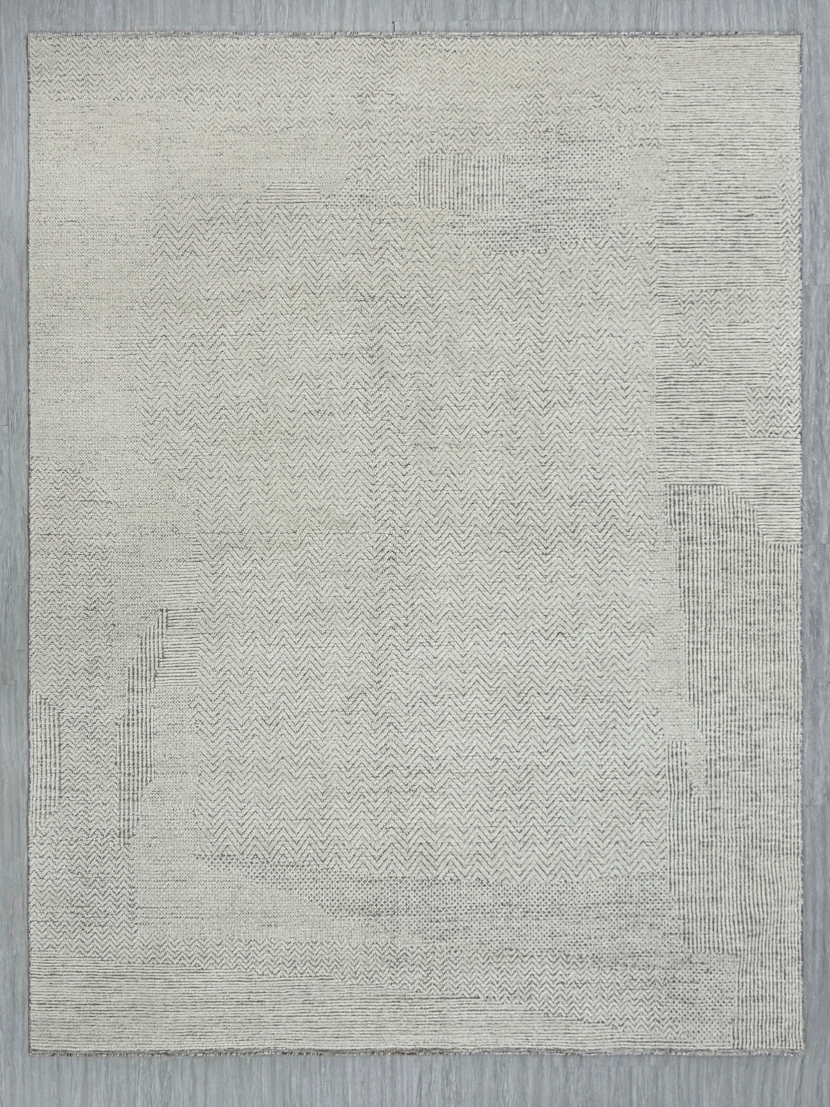 Riley RH-RILEY-183 Ivory Charcoal Rug