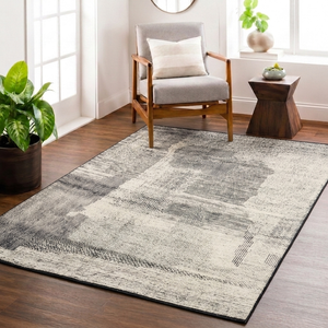 Riley RH-RILEY-99 Ivory Charcoal Rug