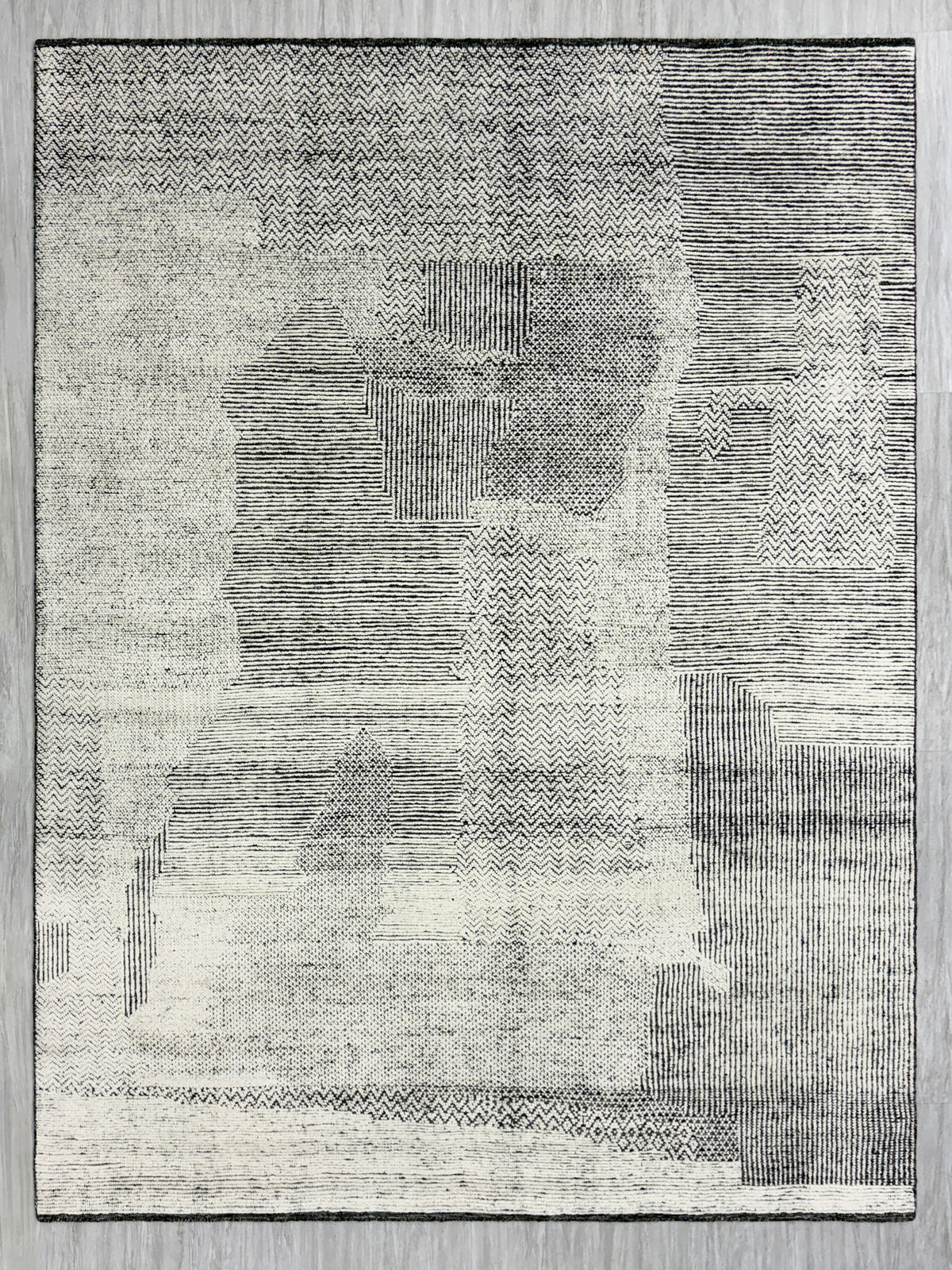 Riley RH-RILEY-99 Ivory Charcoal Rug