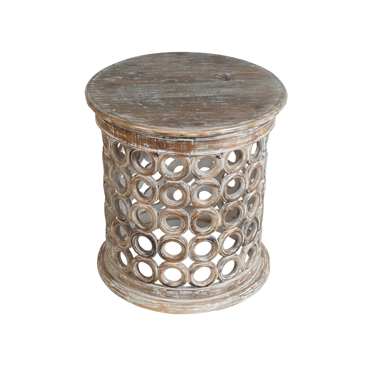 Everett Handmade Farmhouse Wood Side Table