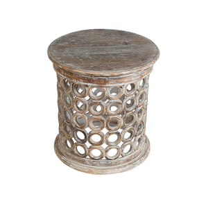 Everett Handmade Farmhouse Wood Side Table