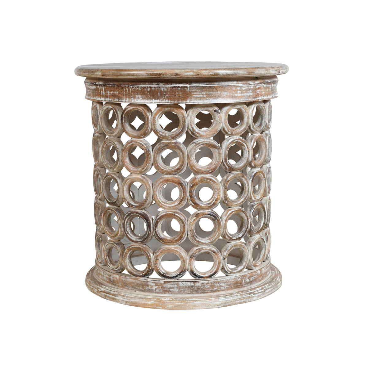 Everett Handmade Farmhouse Wood Side Table