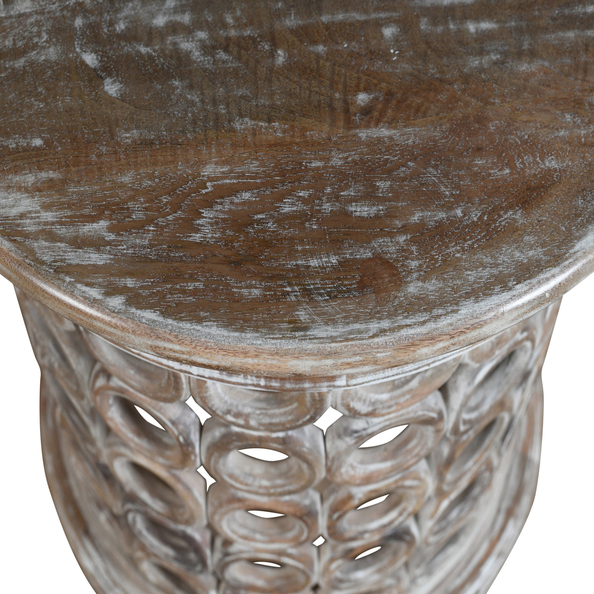 Everett Handmade Farmhouse Wood Side Table