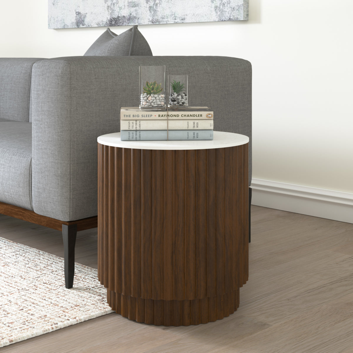 Gabriella Handmade Contemporary Marble Side Table