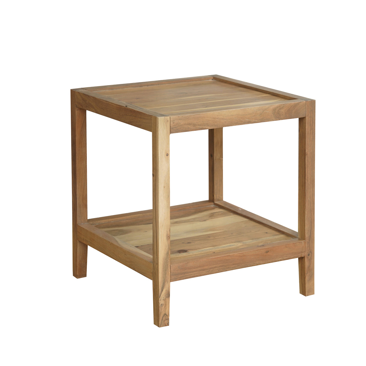 Ayla Handmade Transitional Wood Side Table