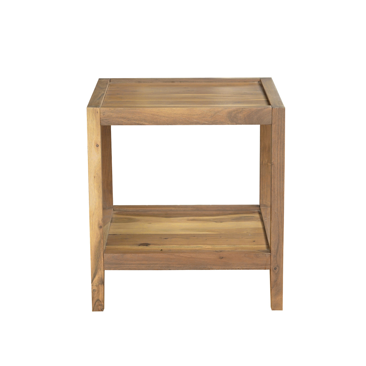 Ayla Handmade Transitional Wood Side Table
