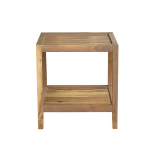Ayla Handmade Transitional Wood Side Table