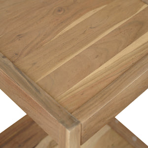 Ayla Handmade Transitional Wood Side Table