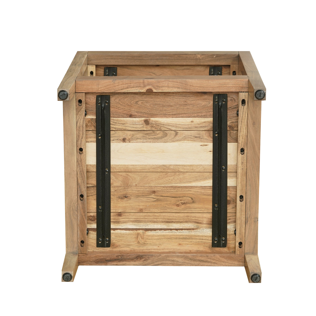 Ayla Handmade Transitional Wood Side Table