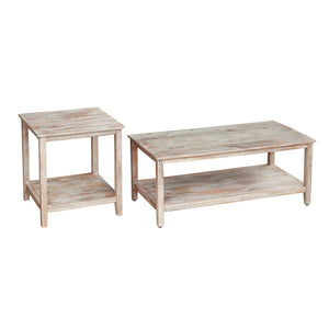 Beau Handmade Coastal Wood Side Table