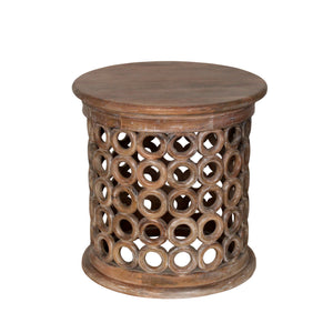 Everett Handmade Farmhouse Wood Side Table