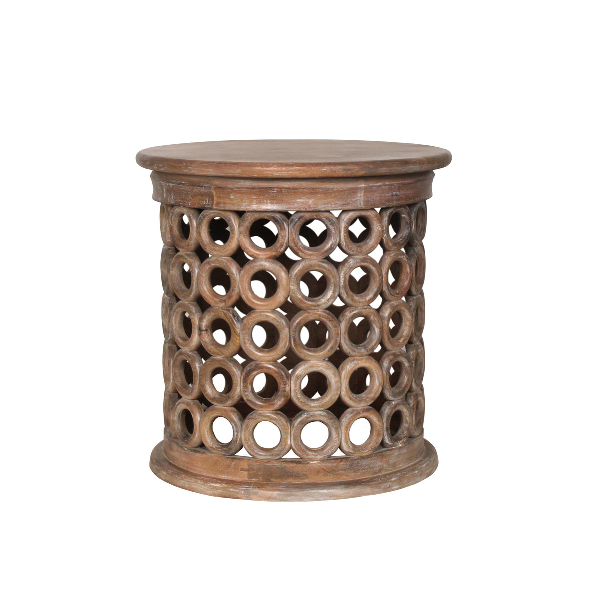 Everett Handmade Farmhouse Wood Side Table
