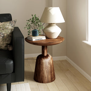 Prescott Transitional Hardwood Side table