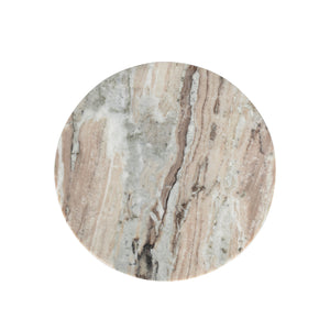 Emberly Transitional Marble Side Table
