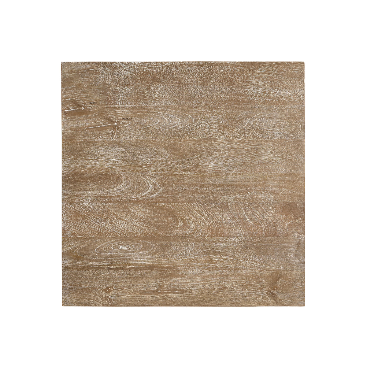 Wilfred Coastal Wood and Jute Storage Side Table, White Wash