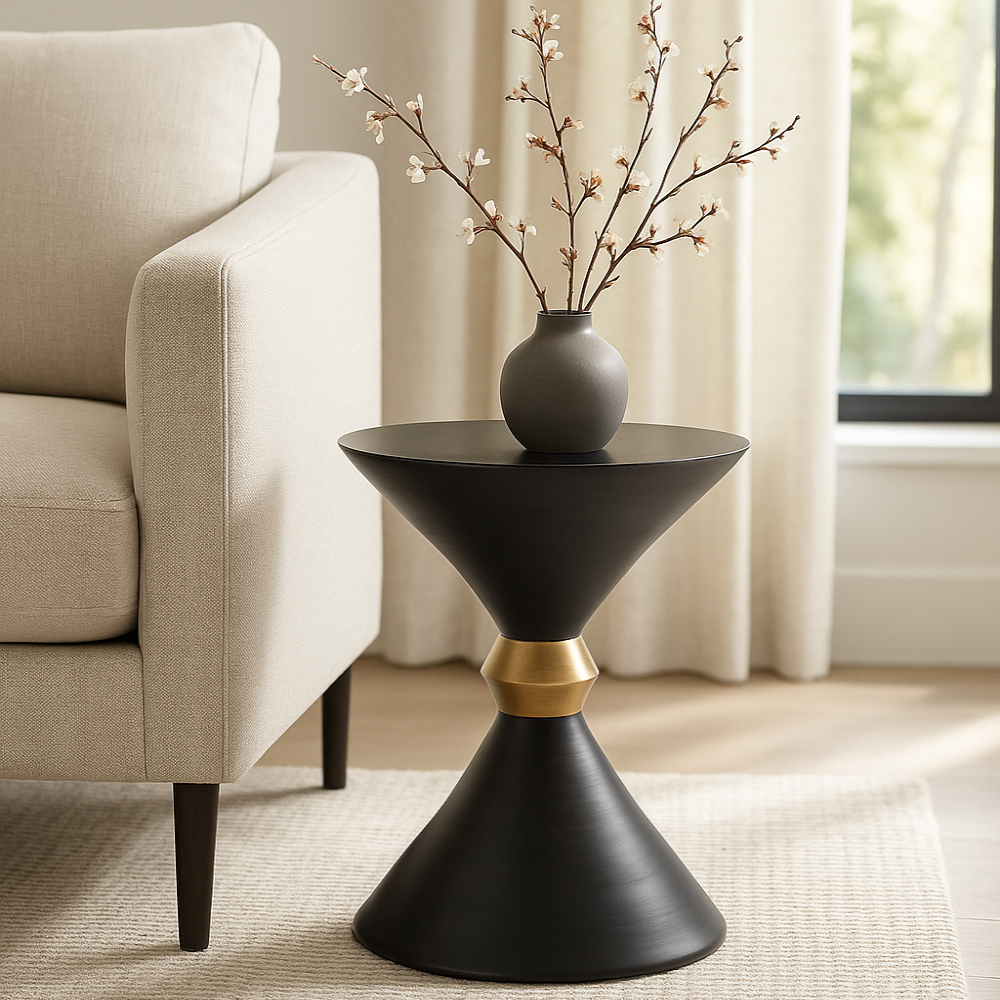 Chloe Handmade Contemporary Metal Side Table