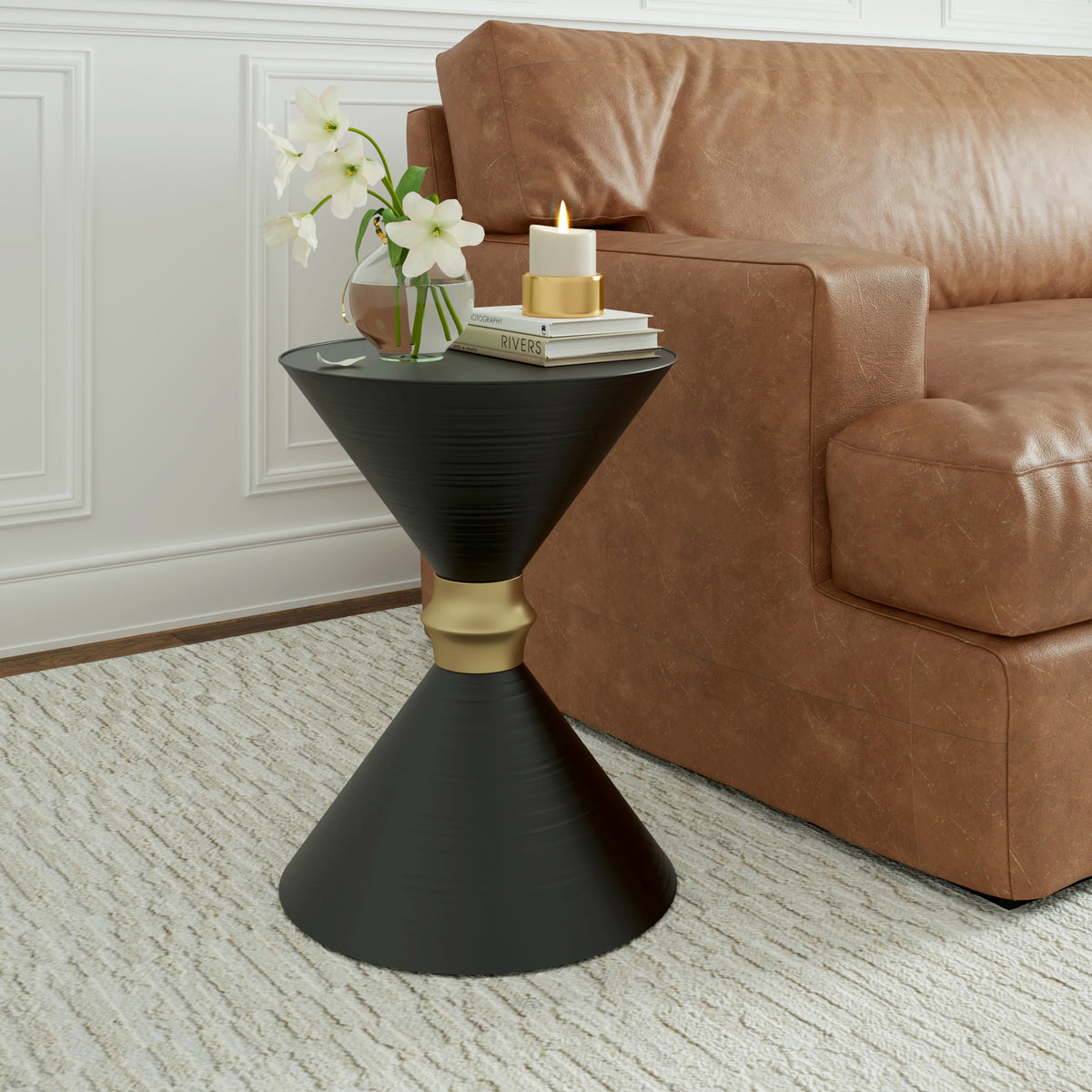 Chloe Handmade Contemporary Metal Side Table