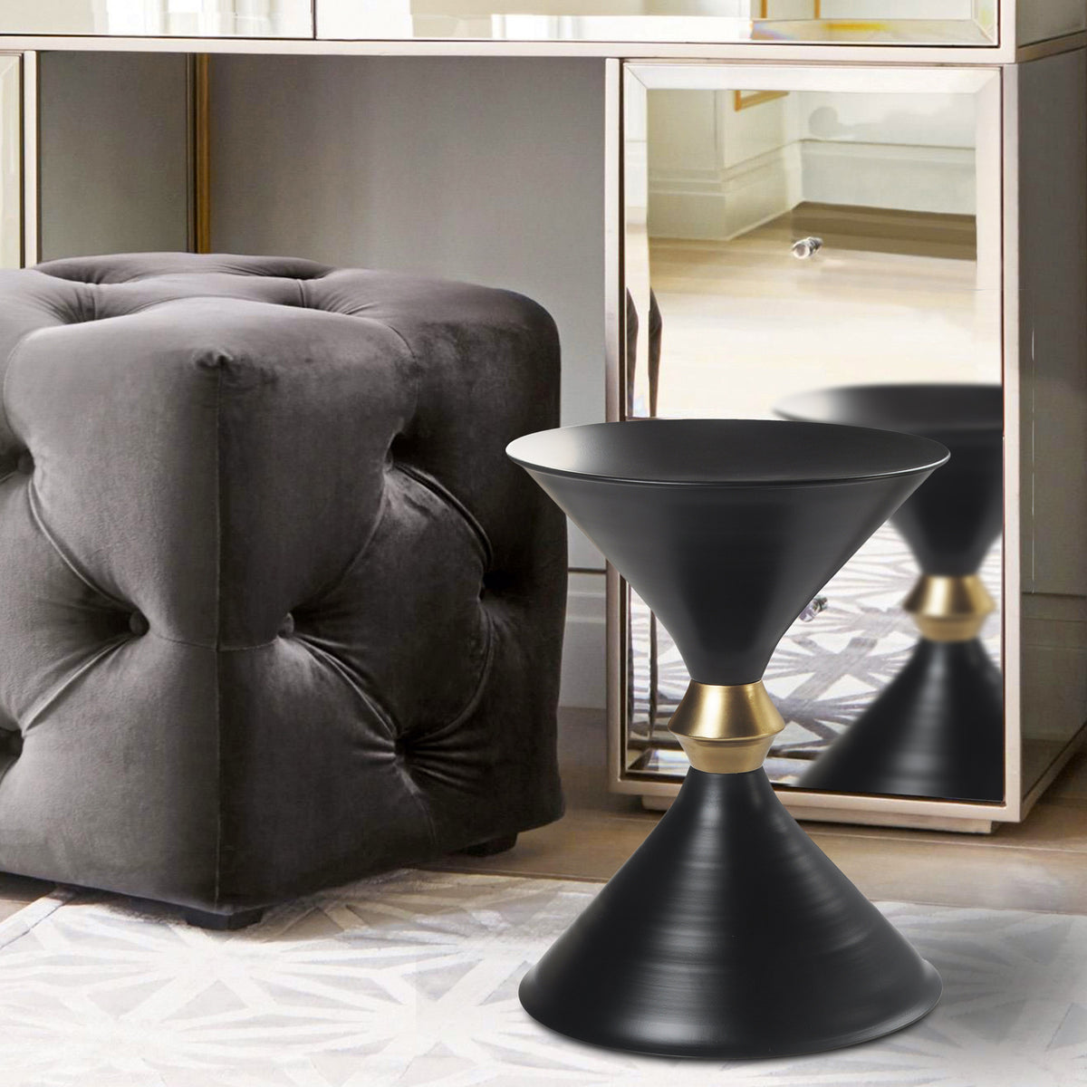 Chloe Handmade Contemporary Metal Side Table