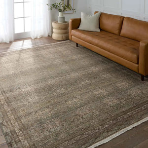 Someplace In Time SPT18 Brown/Green Rug