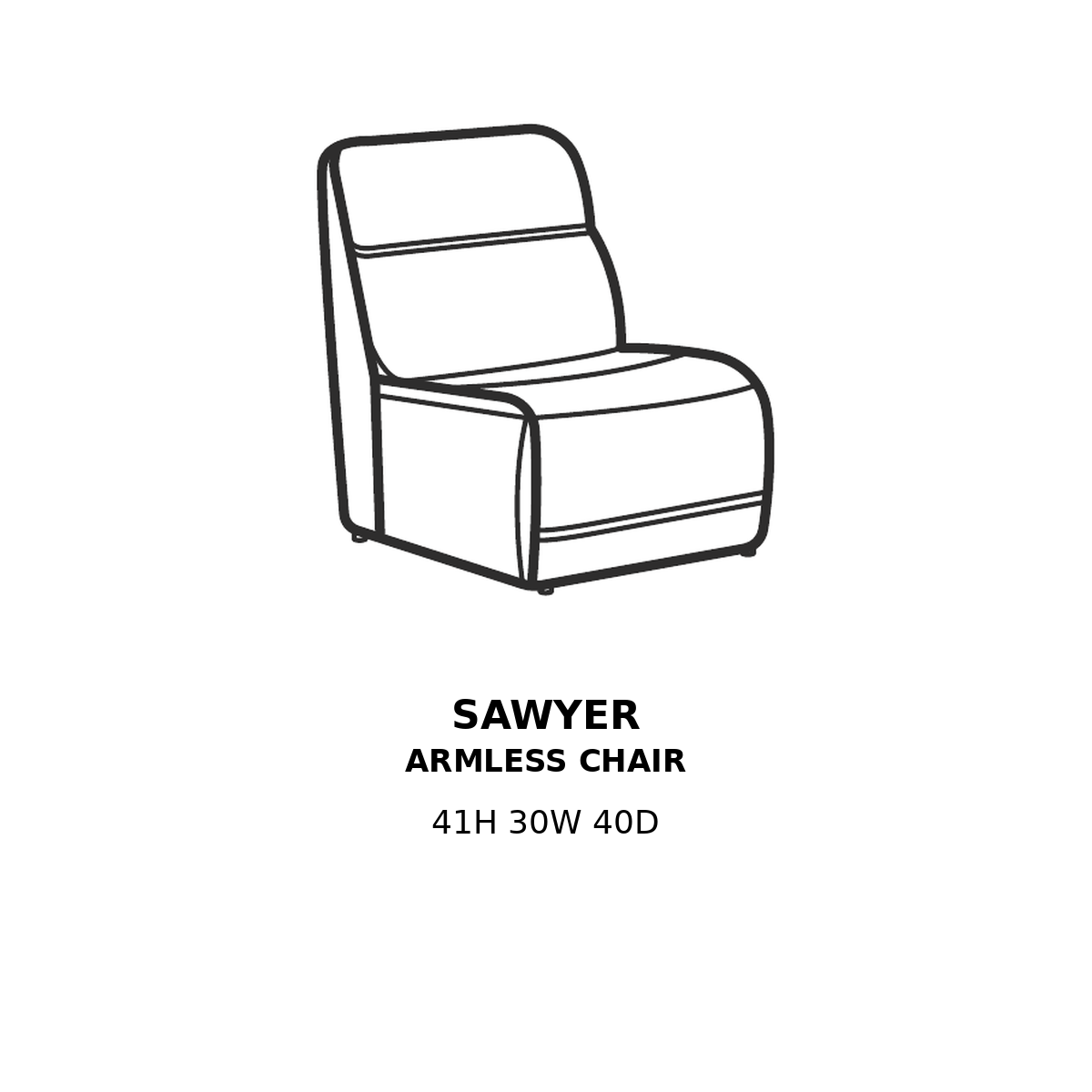 Sawyer Armless Chair