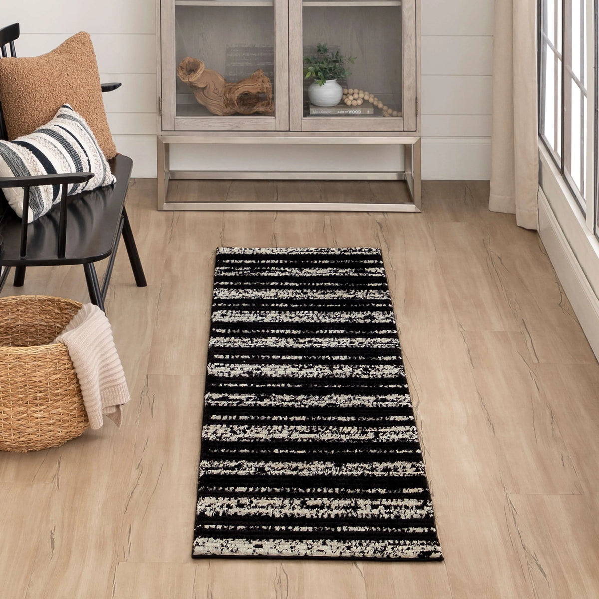 Traverse Lanes Charcoal Rug