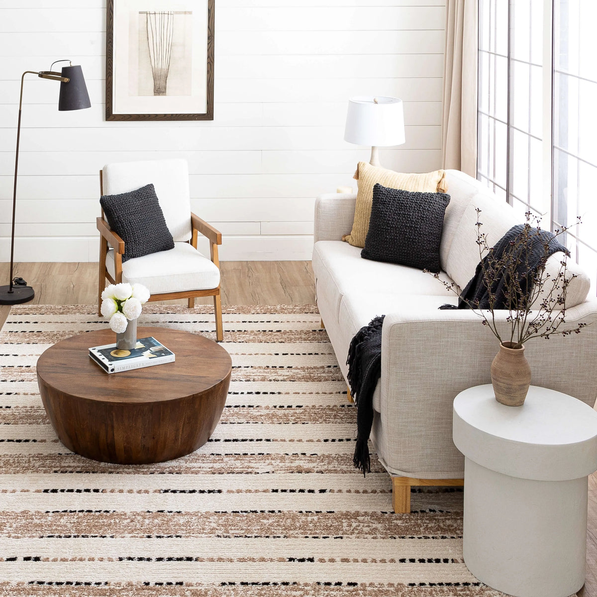 Traverse Lanes Tan Rug