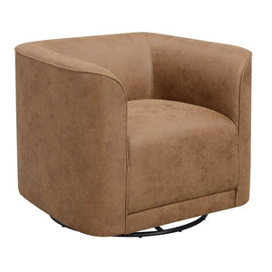 Whirlaway Swivel Accent Chair Badlands Saddle