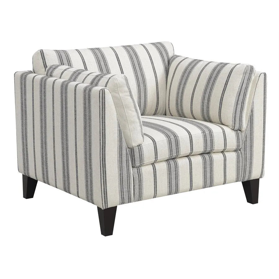 Elsbury Accent Chair Gray Stripe