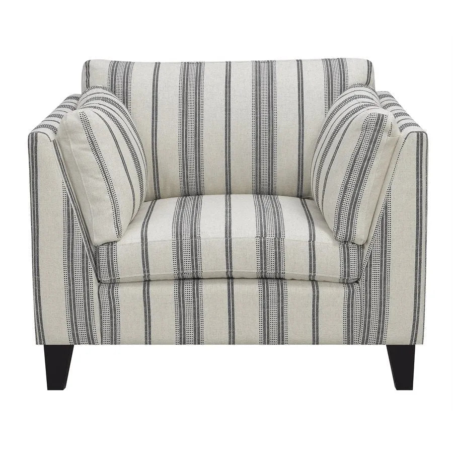 Elsbury Accent Chair Gray Stripe