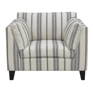 Elsbury Accent Chair Gray Stripe